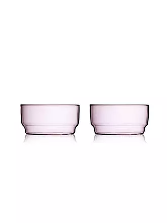 LYNGBY GLAS | Schale 2er Set TORINO 50cl Pink | 